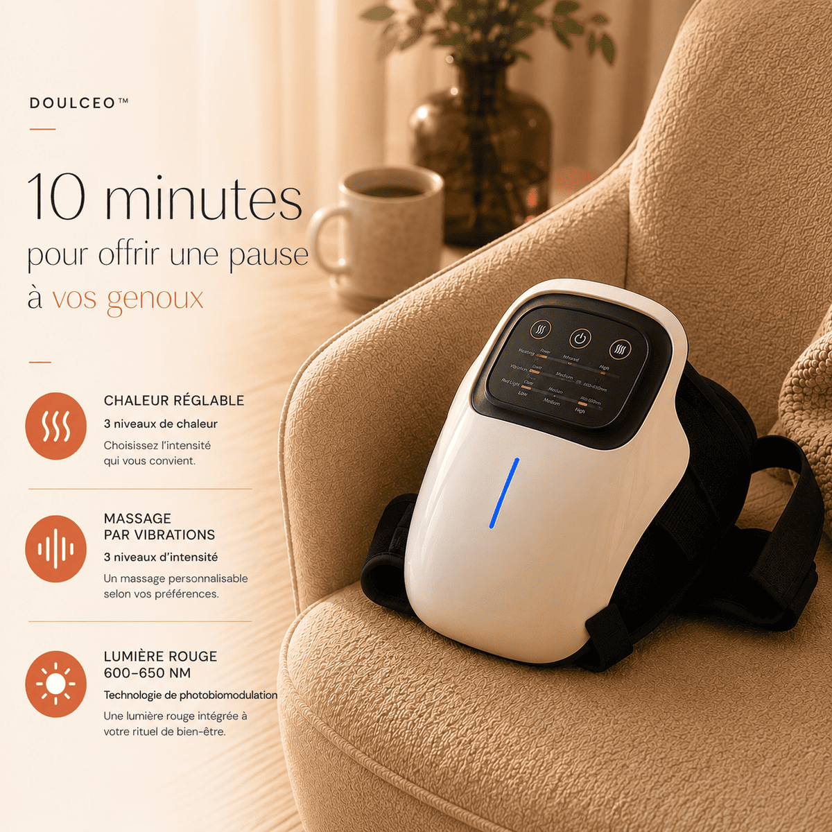 Doulceo™ Knee - Genouillère de massage